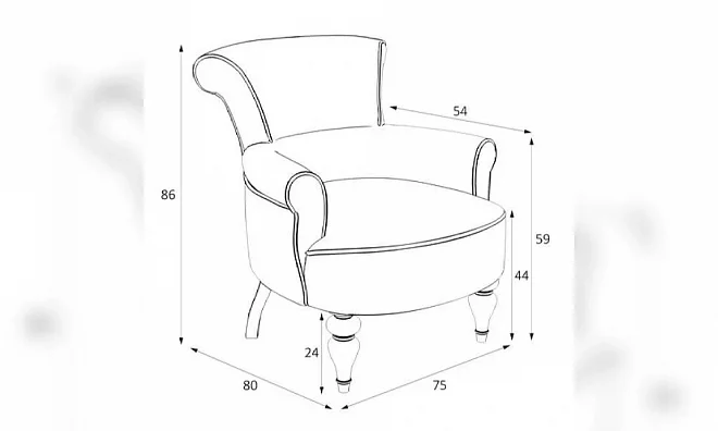 Кресло Kreind Перфетто M11-B-B08 M11-B-B08